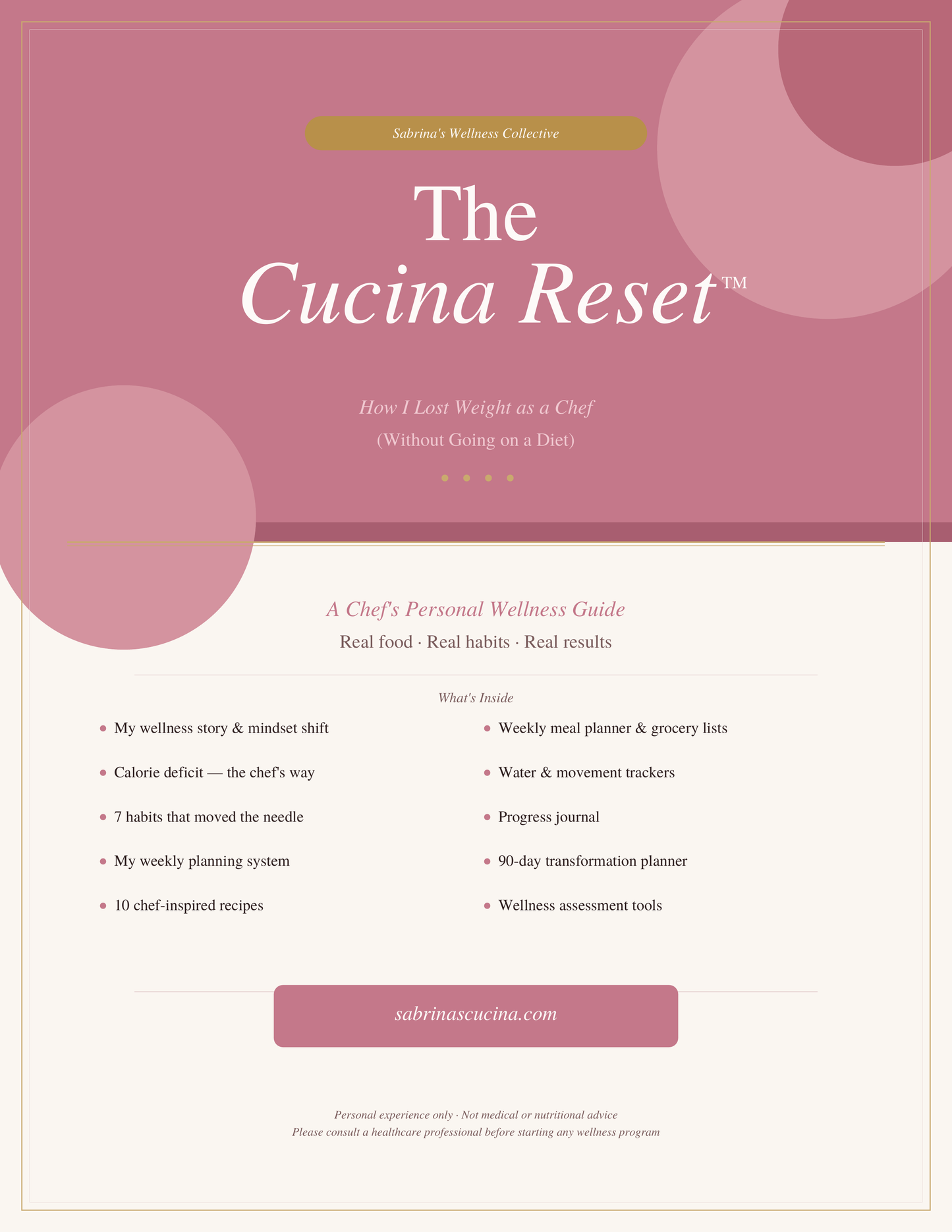 The Cucina Reset™ — How I Lost Weight as a Chef (Without Going on a Diet)