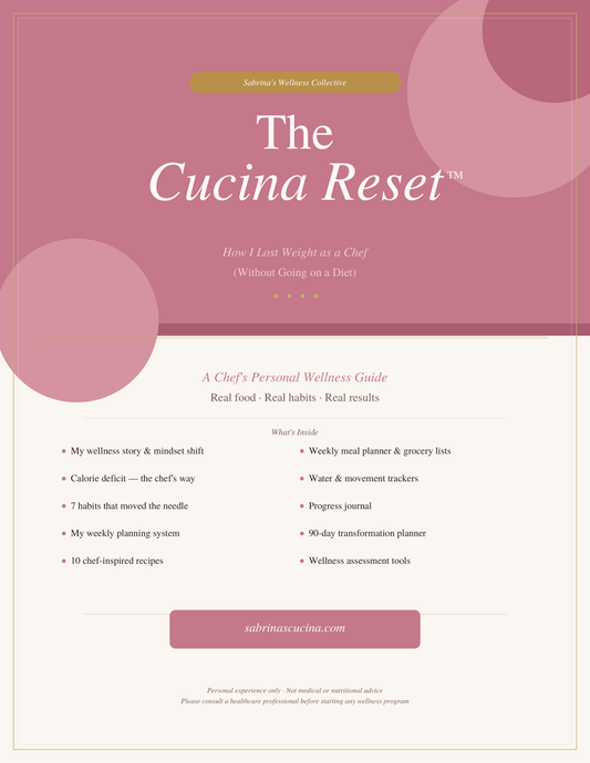 The Cucina Reset™ — How I Lost Weight as a Chef (Without Going on a Diet)