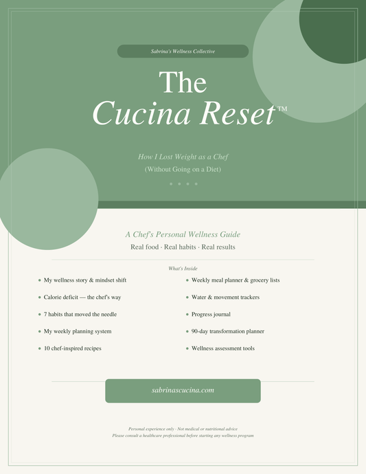 The Cucina Reset™ — How I Lost Weight as a Chef (Without Going on a Diet)